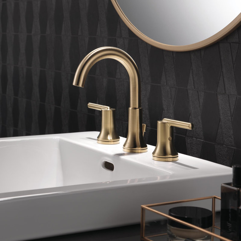 Delta Trinsic 174 Bathroom Widespread Bathroom Faucet With